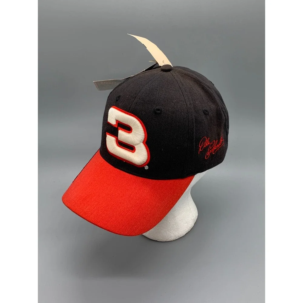 NASCAR Dale Earnhardt 3 Vintage Snapback Hat Black Red Racing Cap New NWT